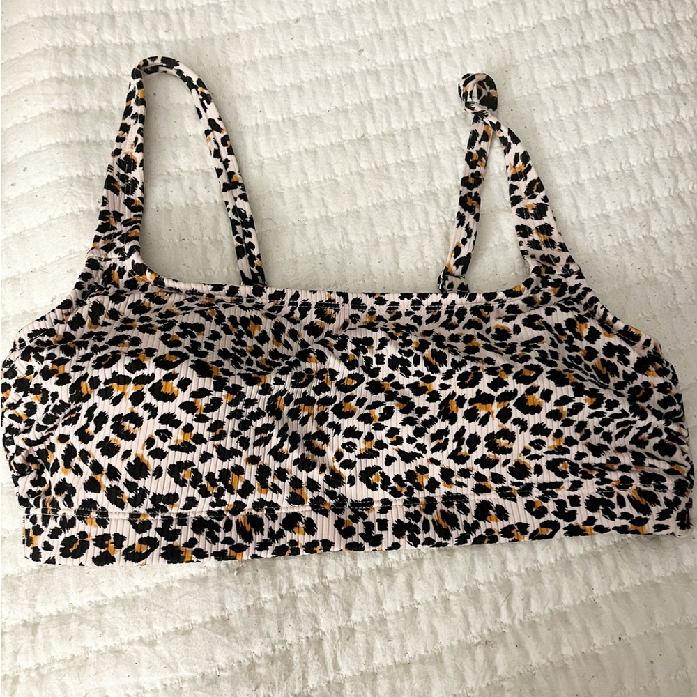 Blush pink cheetah swimsuit